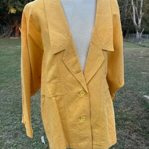 Elegant Yellow Women's Blazer